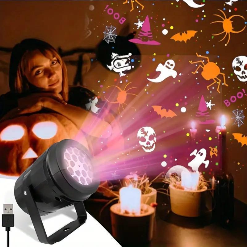 Pumpkin Lantern Halloween - Proiettore LED per Halloween, Decorazione Natalizia