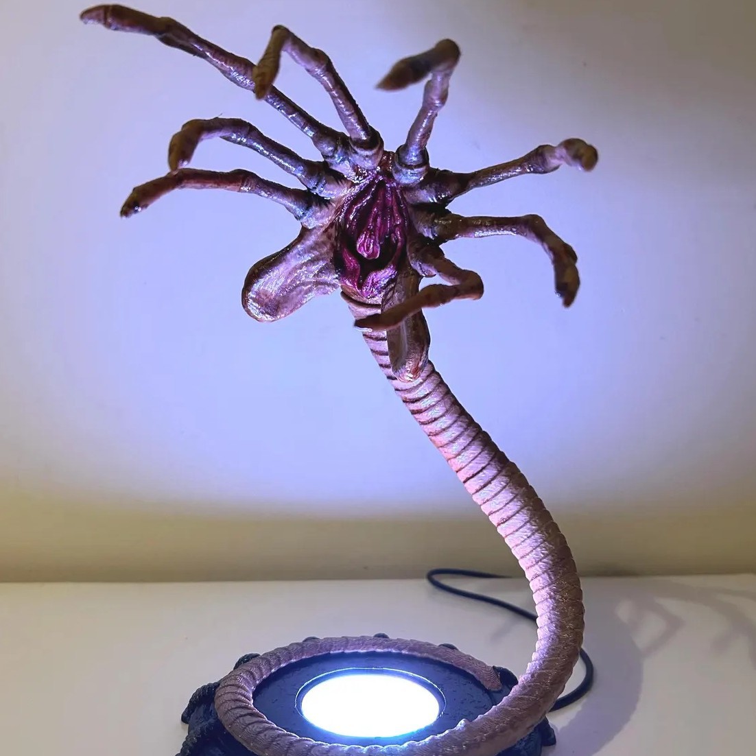 Pumpkin Lantern Halloween - Lampada Notturna Alien Facehugger, Decorazione Halloween