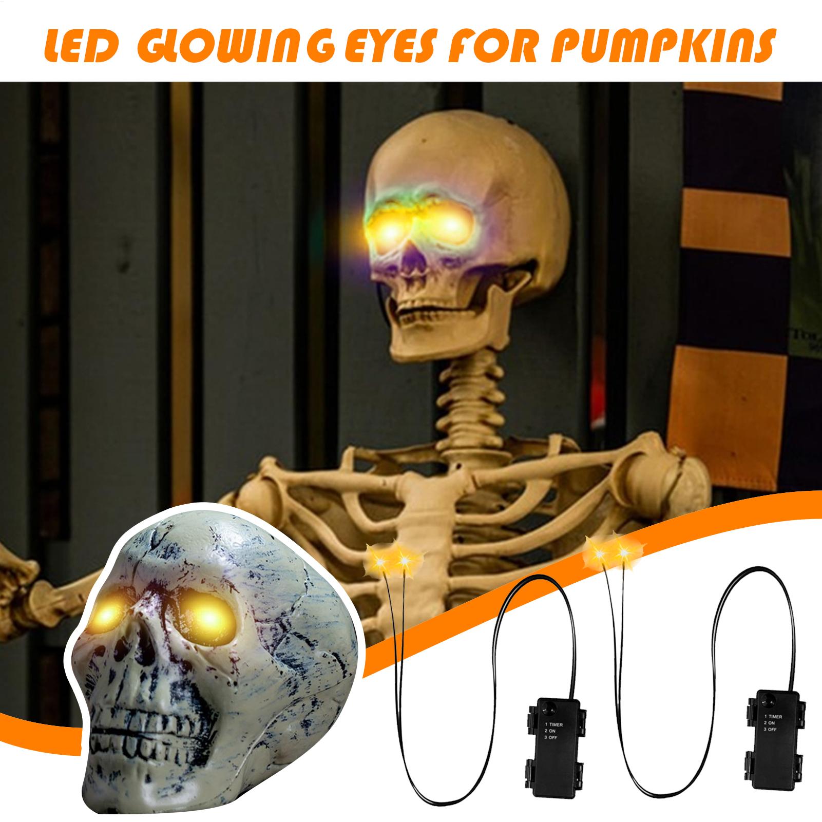 1PC Occhi luminosi Halloween I - Halloween Pumpkin Decor Led recensione e prezzo