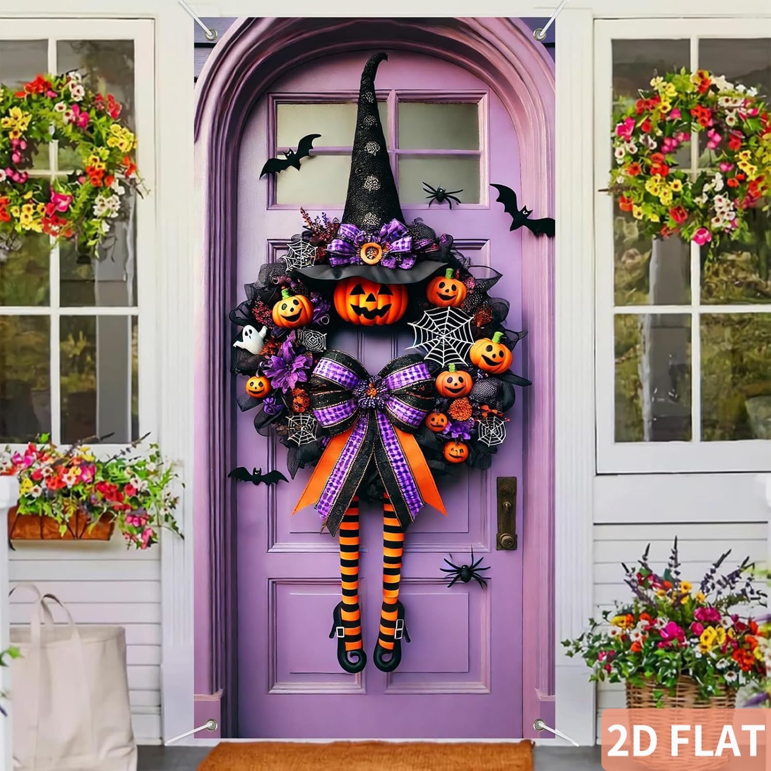 Ghirlanda di streghe per Hallo - Spider Web Halloween Decoration recensione e prezzo