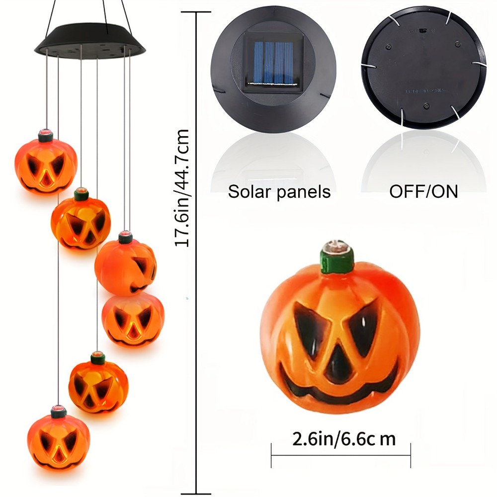 Campanelli a Vento a Forma di  - Halloween Pumpkin Decor Led recensione e prezzo