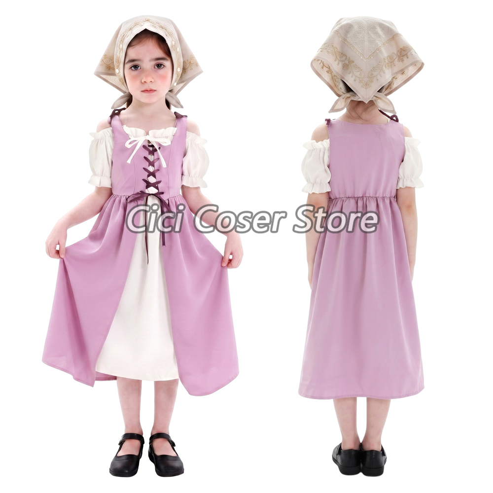 Costume Medievale per Bambine, - Halloween Costume Kids recensione e prezzo