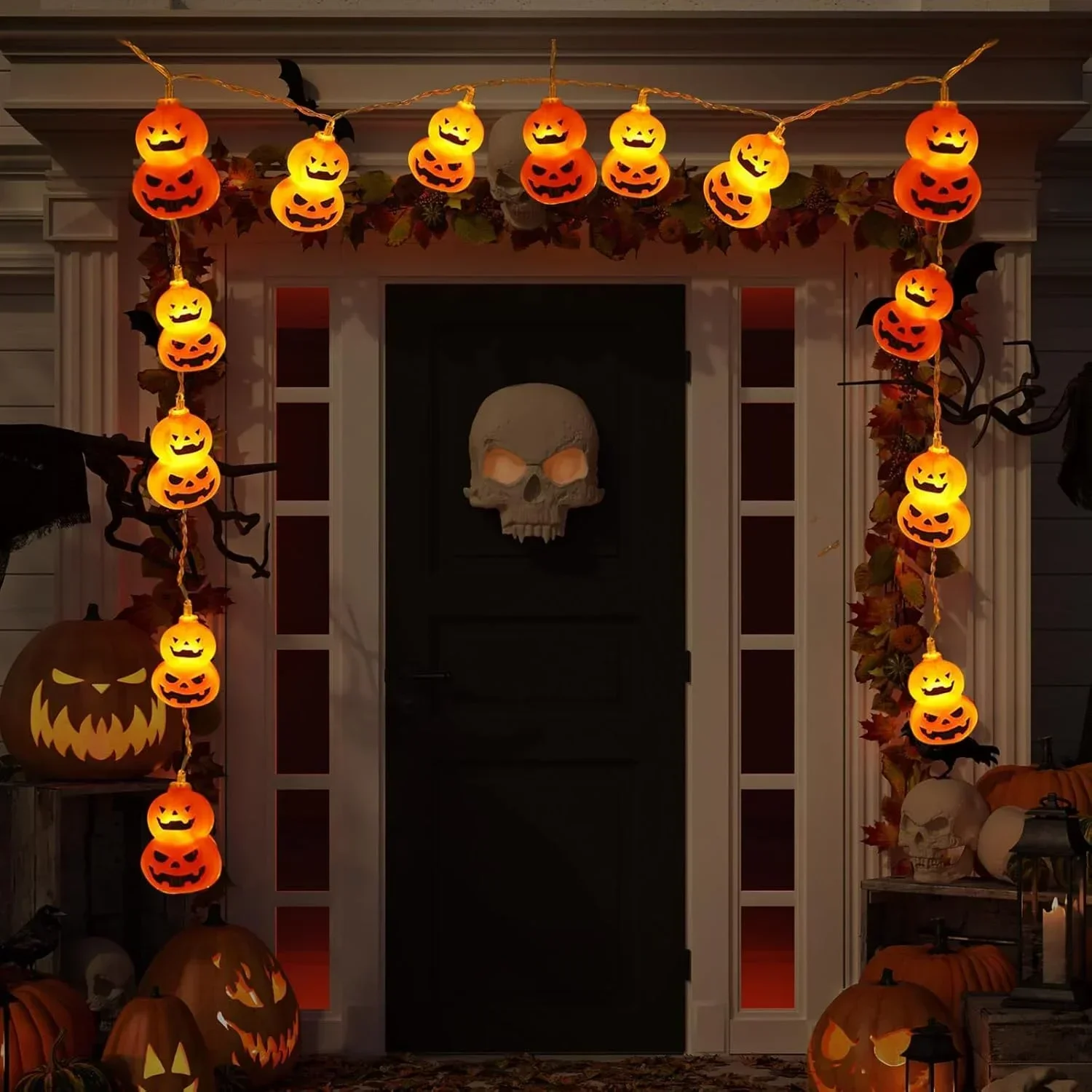 Luci a stringa a forma di Jack - Halloween Led String Lights Orange recensione e prezzo