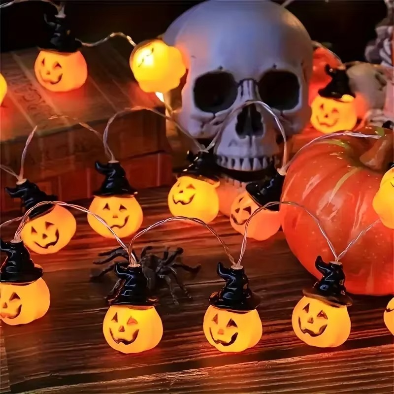 Luci a stringa a forma di capp - Halloween Led String Lights Orange recensione e prezzo