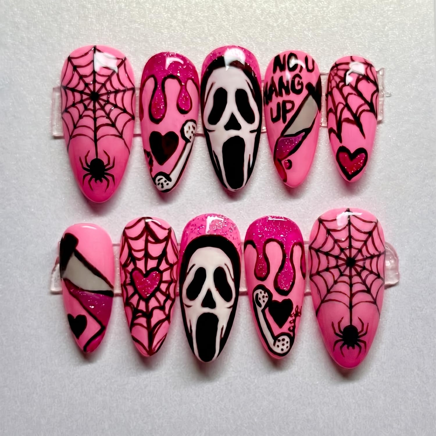 Unghie finte adesive per Hallo - Spider Web Halloween Decoration recensione e prezzo